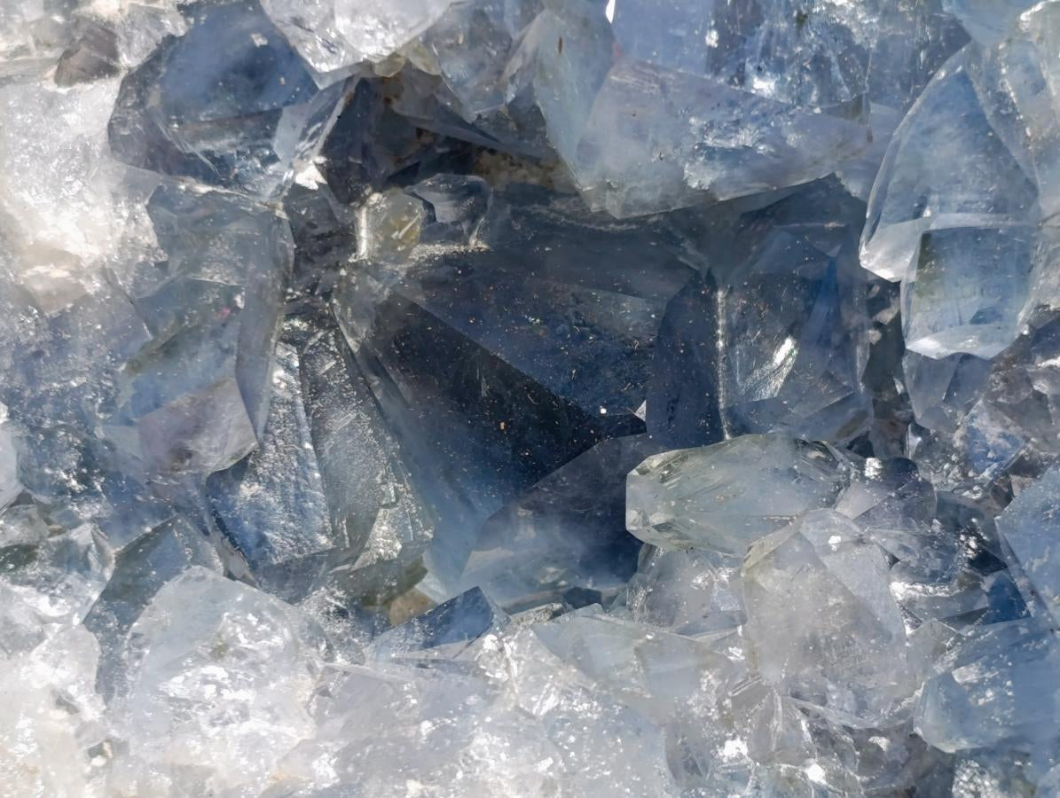 Natural Large Blue Celestite Specimen x 1 From Sakoany, Madagascar - Toprock Gemstones and Minerals 