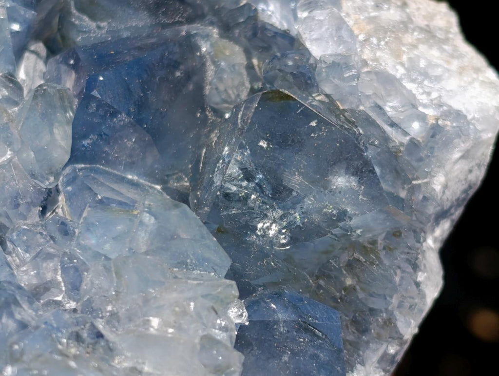 Natural Large Blue Celestite Specimen x 1 From Sakoany, Madagascar - Toprock Gemstones and Minerals 