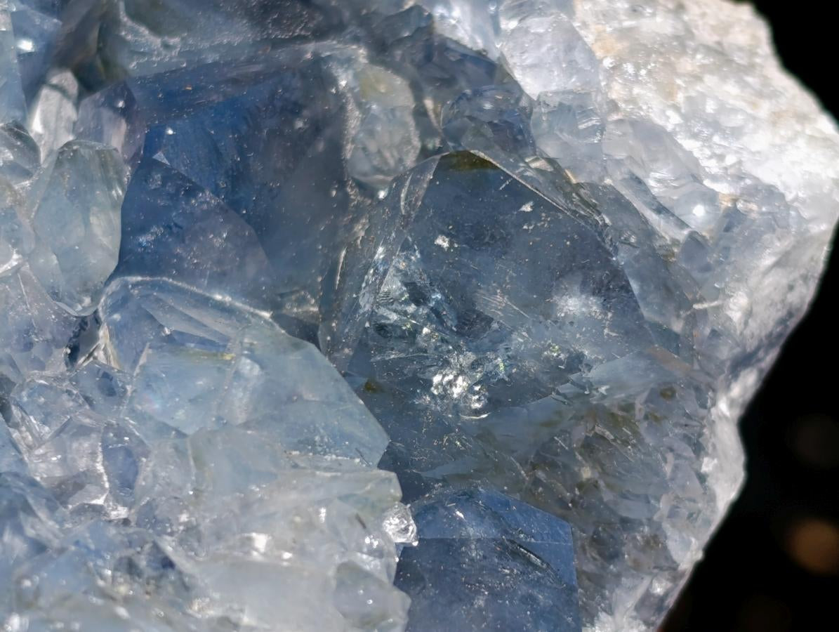 Natural Large Blue Celestite Specimen x 1 From Sakoany, Madagascar - Toprock Gemstones and Minerals 