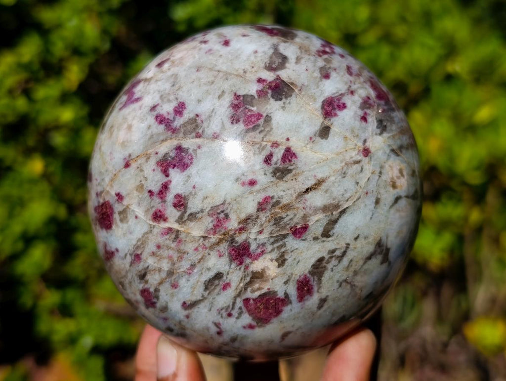 Polished Large Rubellite Pink Purple Tourmaline Sphere x 1 From Ambatondrazaka, Madagascar - Toprock Gemstones and Minerals 