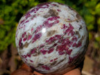 Polished Large Rubellite Pink Purple Tourmaline Sphere x 1 From Ambatondrazaka, Madagascar - Toprock Gemstones and Minerals 