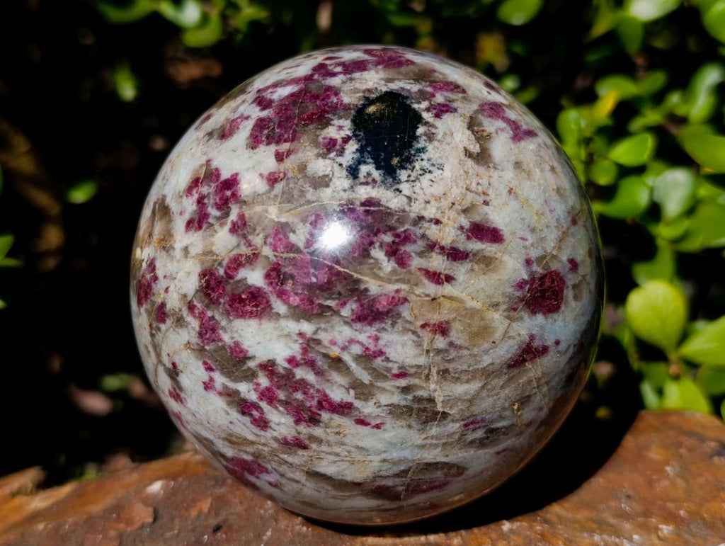 Polished Large Rubellite Pink Purple Tourmaline Sphere x 1 From Ambatondrazaka, Madagascar - Toprock Gemstones and Minerals 