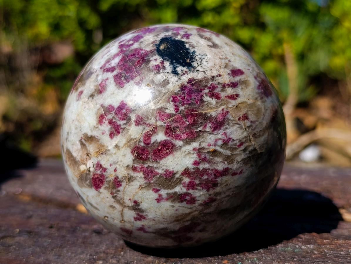 Polished Large Rubellite Pink Purple Tourmaline Sphere x 1 From Ambatondrazaka, Madagascar - Toprock Gemstones and Minerals 