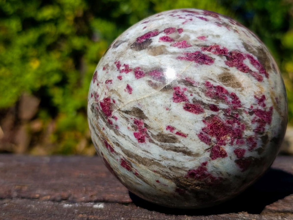 Polished Large Rubellite Pink Purple Tourmaline Sphere x 1 From Ambatondrazaka, Madagascar - Toprock Gemstones and Minerals 