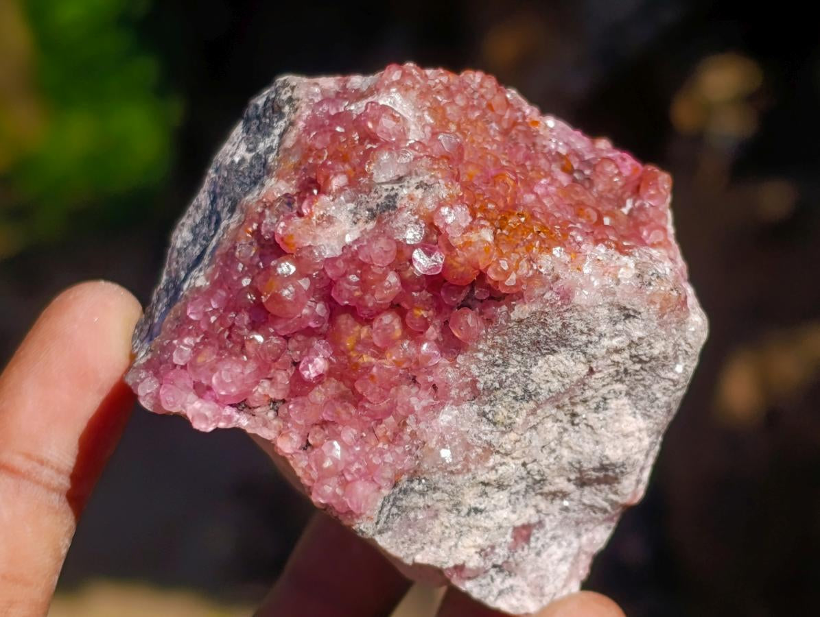 Natural Spherocobaltite Specimens x 6 From Mashamba West Mine, Congo - Toprock Gemstones and Minerals 