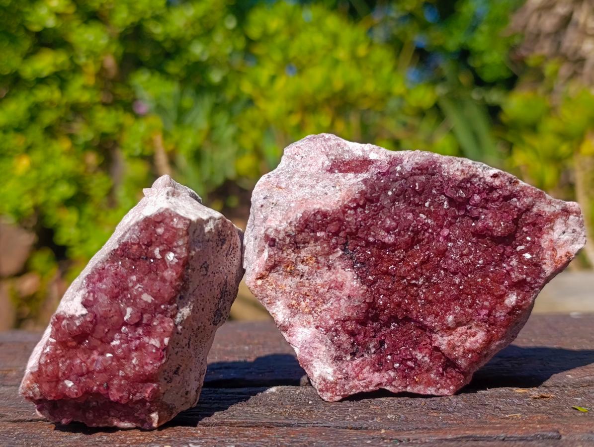Natural Spherocobaltite Specimens x 6 From Mashamba West Mine, Congo - Toprock Gemstones and Minerals 