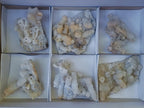 Natural Drusy Snow Finger Quartz Coated Clusters x 6 From Albert's Mountain, Lesotho - Toprock Gemstones and Minerals 
