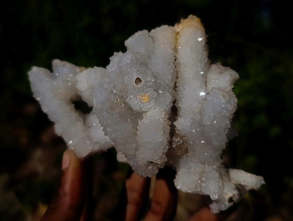 Natural Drusy Snow Finger Quartz Coated Clusters x 6 From Albert's Mountain, Lesotho - Toprock Gemstones and Minerals 