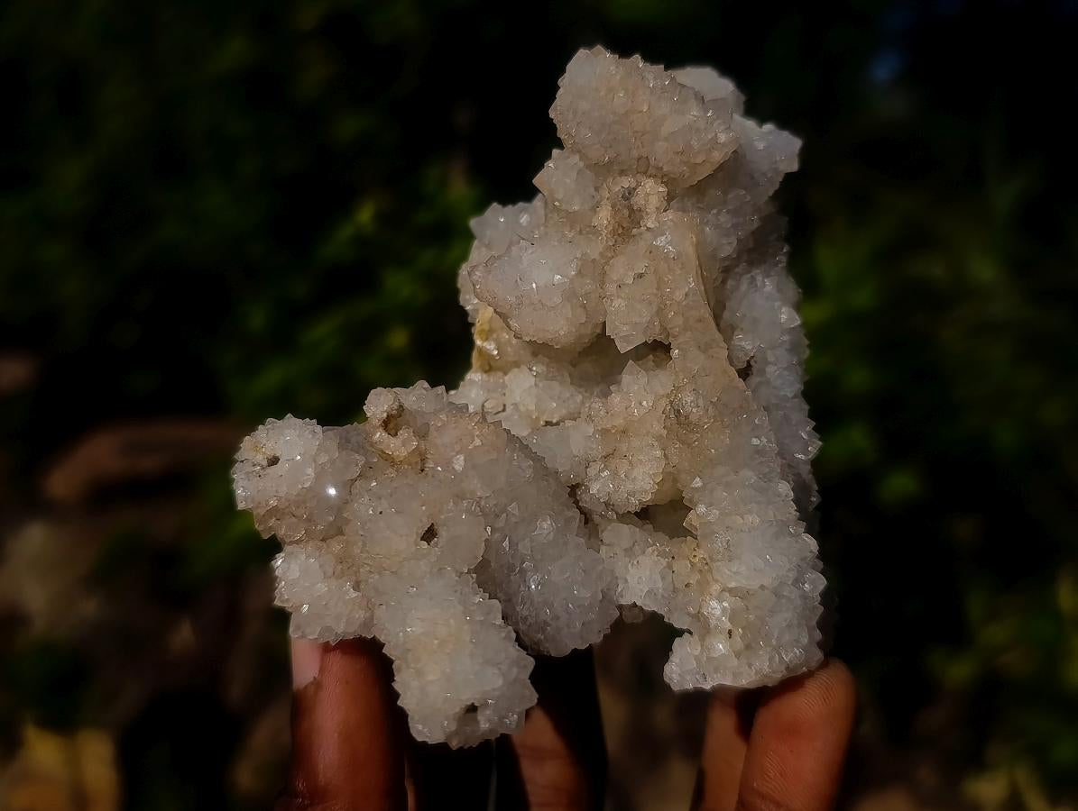 Natural Drusy Snow Finger Quartz Coated Clusters x 6 From Albert's Mountain, Lesotho - Toprock Gemstones and Minerals 