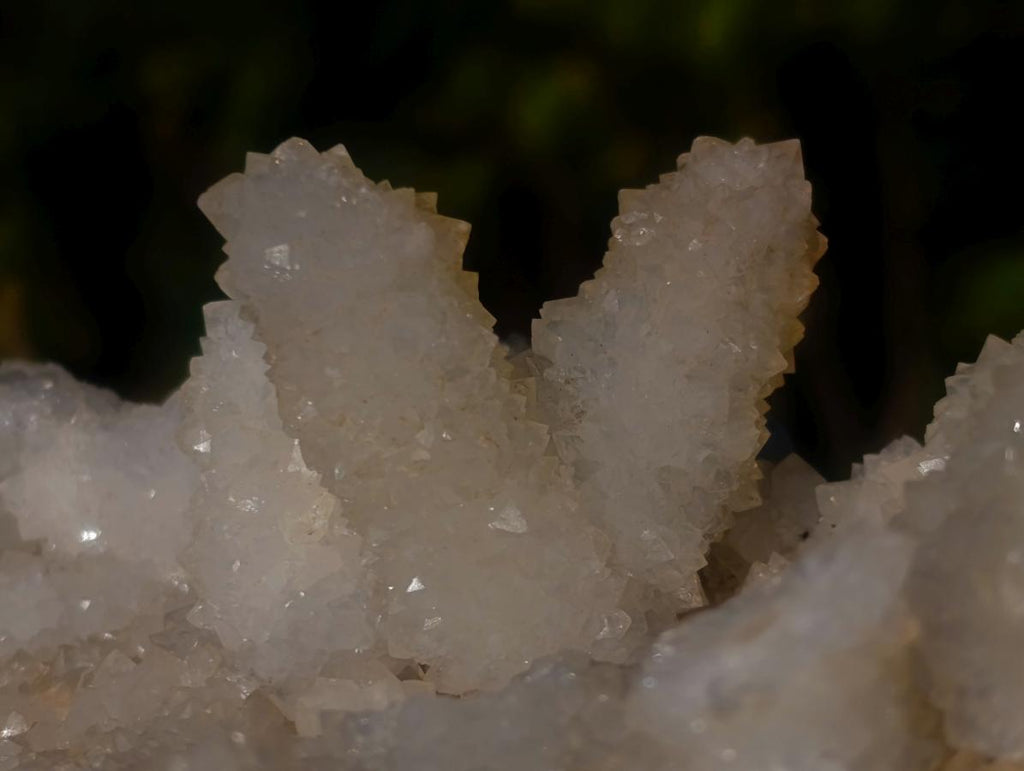 Natural Drusy Snow Finger Quartz Coated Clusters x 6 From Albert's Mountain, Lesotho - Toprock Gemstones and Minerals 