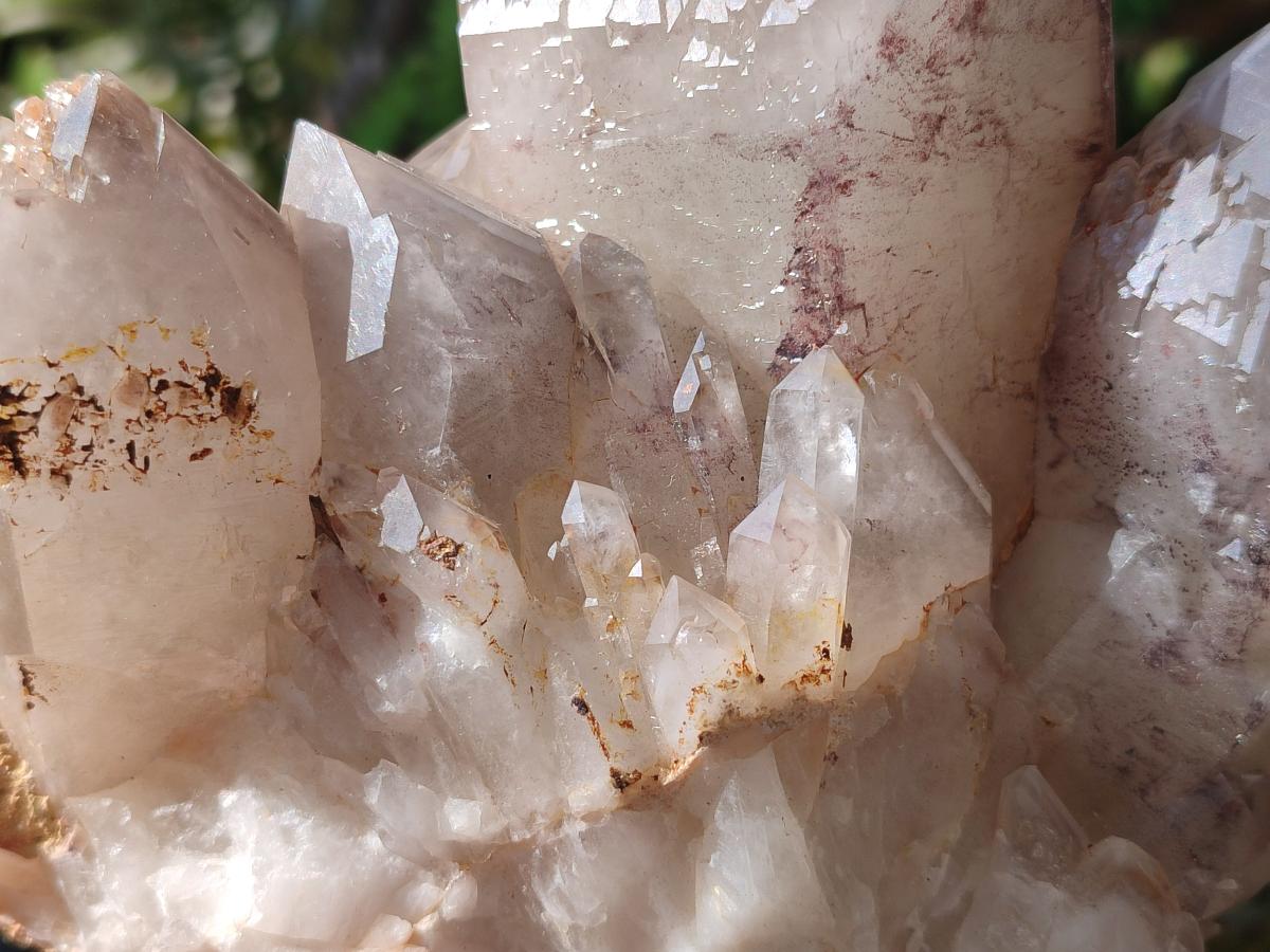 Natural Red Hematoid Quartz Clusters x 3 From Karoi, Zimbabwe - Toprock Gemstones and Minerals 