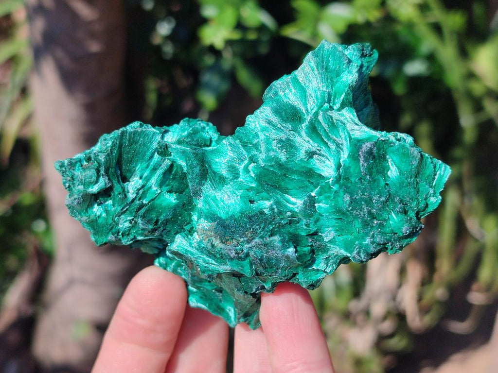 Natural Silky Malachite Specimens x 6 From Kasompe, Congo - Toprock Gemstones and Minerals 