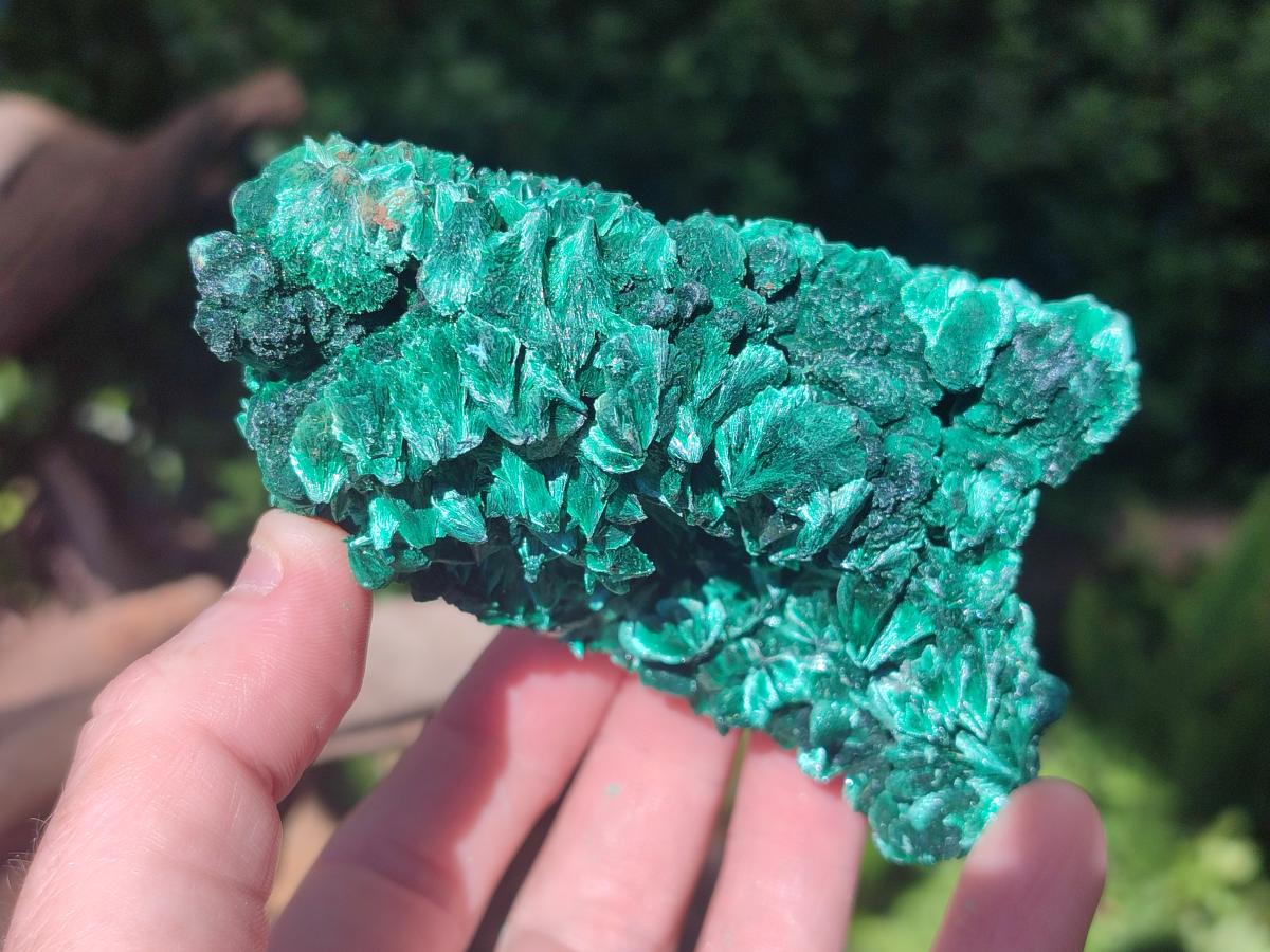 Natural Silky Malachite Specimens x 6 From Kasompe, Congo - Toprock Gemstones and Minerals 