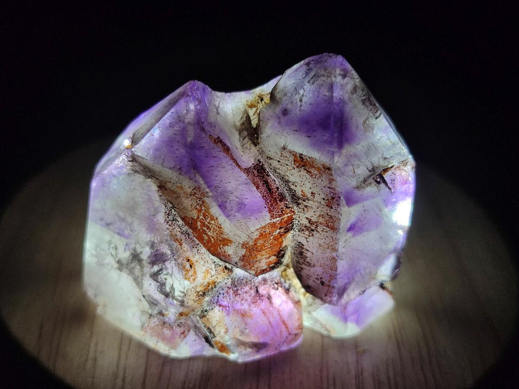 Polished Window Amethyst Crystals x 12 From Akansobe, Madagascar - Toprock Gemstones and Minerals 