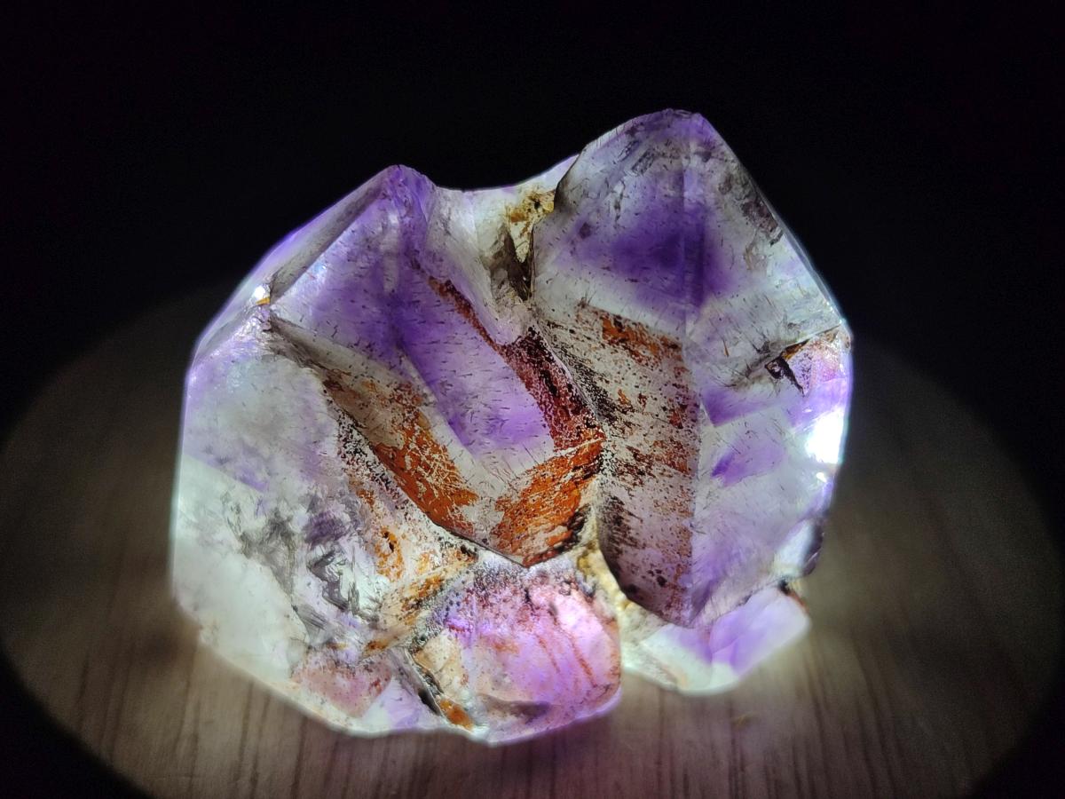 Polished Window Amethyst Crystals x 12 From Akansobe, Madagascar - Toprock Gemstones and Minerals 
