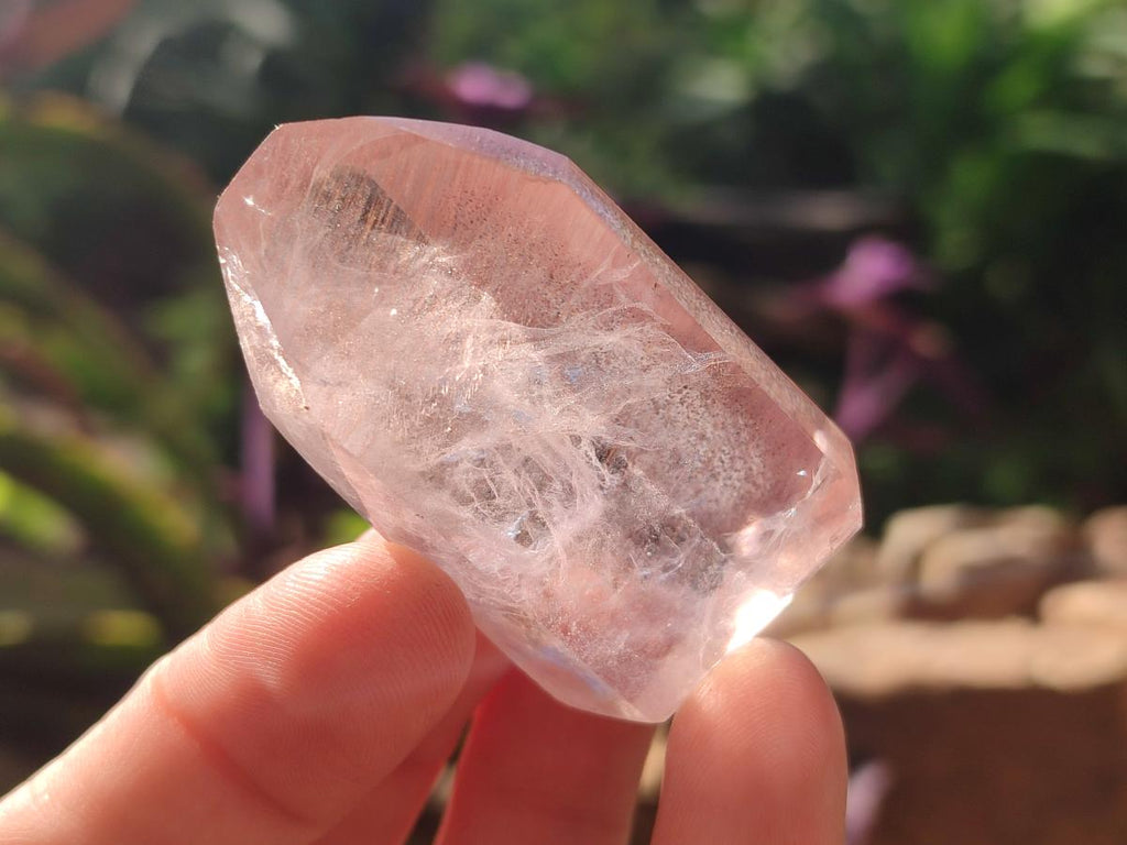 Polished Window Amethyst Crystals x 12 From Akansobe, Madagascar - Toprock Gemstones and Minerals 