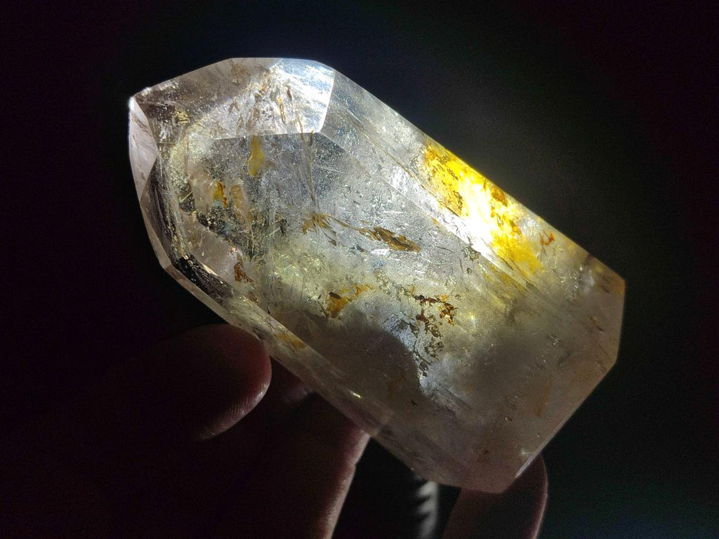 Polished Mix of Quartz Crystals with Inclusions x 6 From Madagascar - Toprock Gemstones and Minerals 