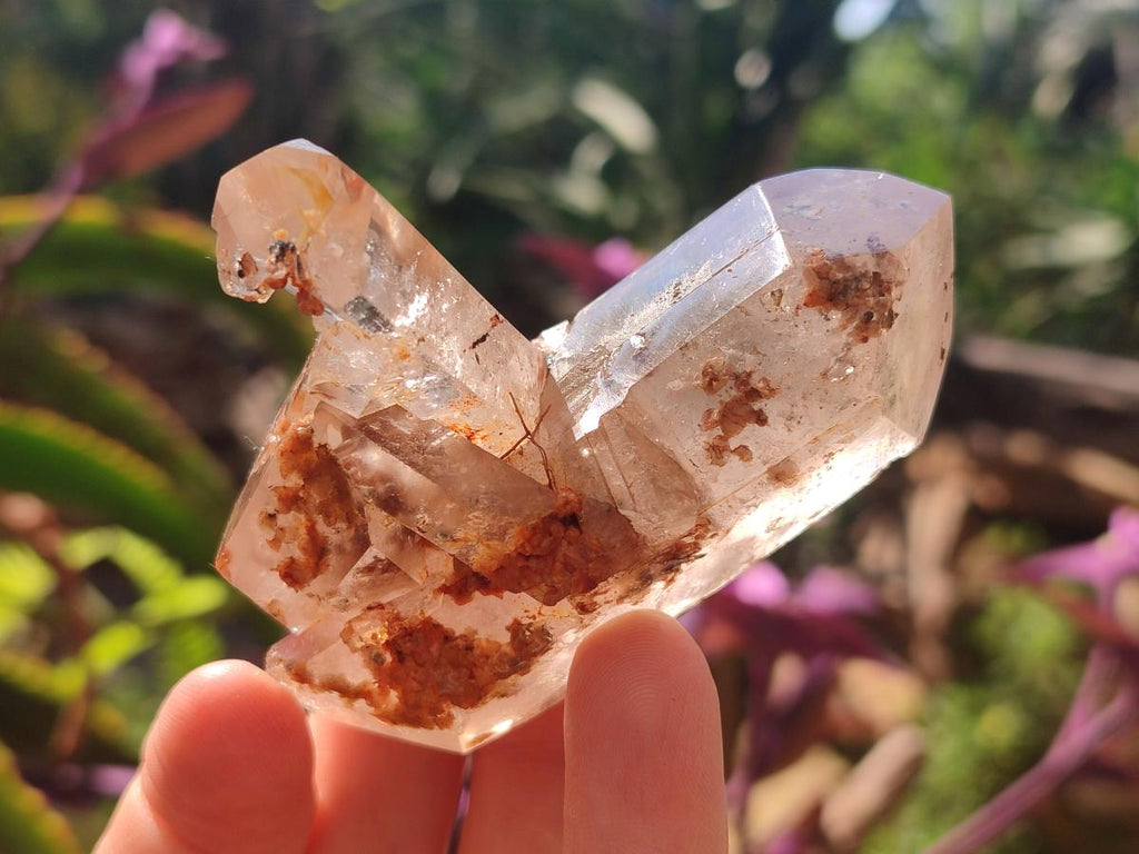 Polished Mix of Quartz Crystals with Inclusions x 6 From Madagascar - Toprock Gemstones and Minerals 