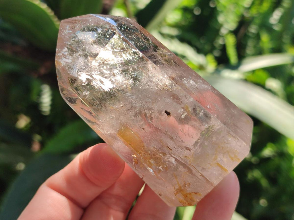 Polished Mix of Quartz Crystals with Inclusions x 6 From Madagascar - Toprock Gemstones and Minerals 