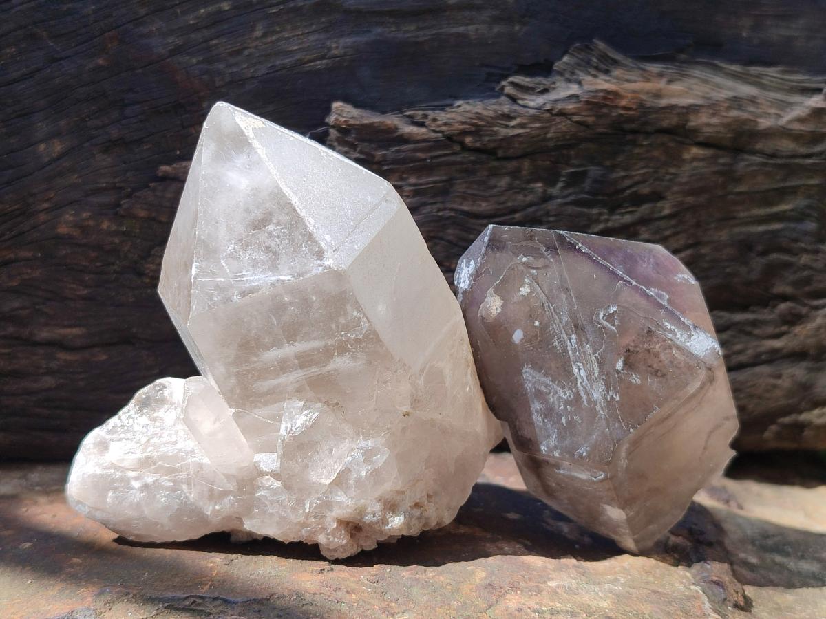Natural Mix of Smokey Quartz Crystals x 19 From Erongo, Namibia - Toprock Gemstones and Minerals 