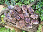 Natural Chevron Amethyst Clusters x 16 From Zambia - Toprock Gemstones and Minerals 