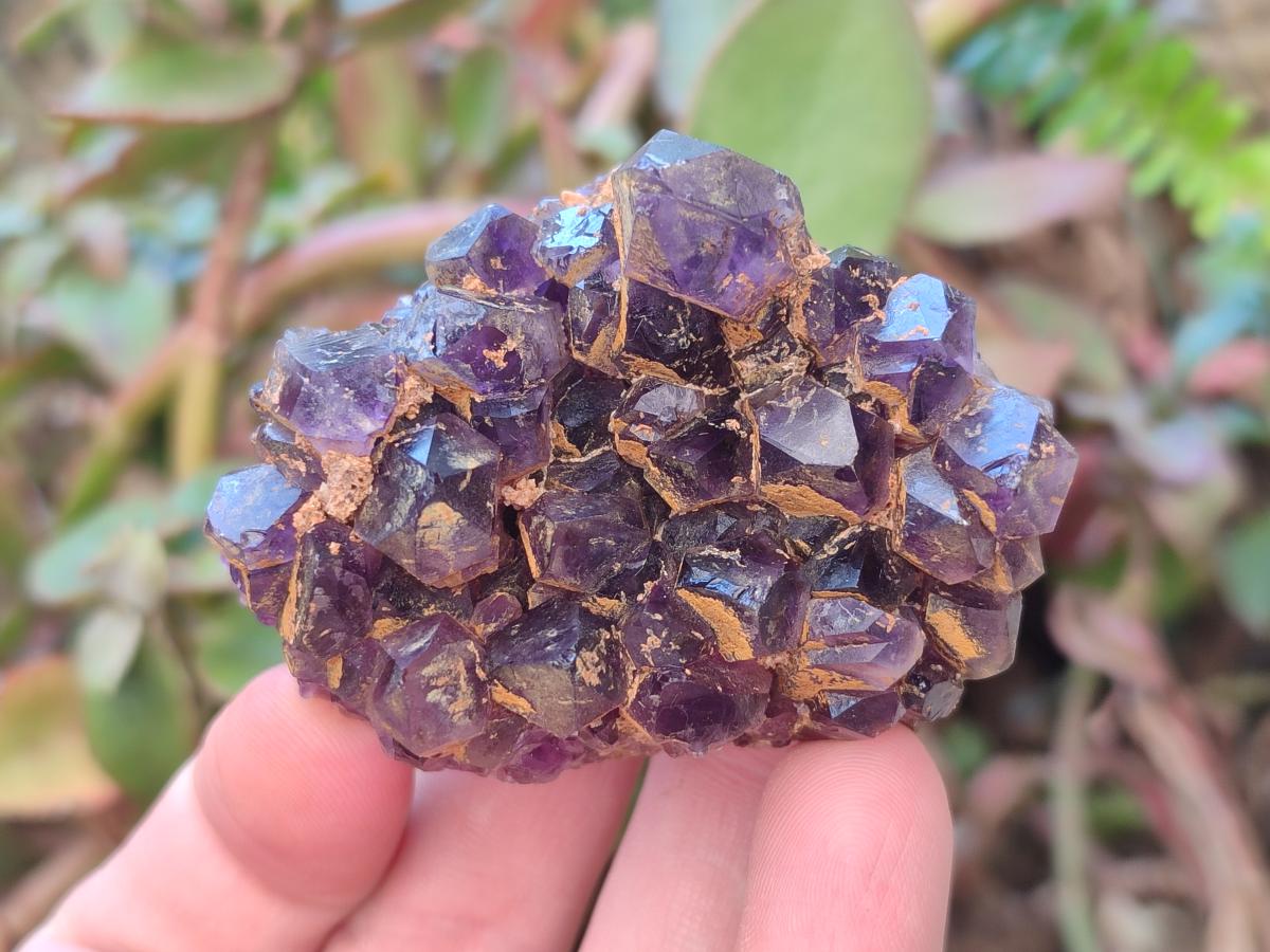 Natural Chevron Amethyst Clusters x 16 From Zambia - Toprock Gemstones and Minerals 