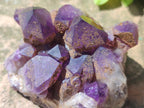 Natural Chevron Amethyst Clusters x 16 From Zambia - Toprock Gemstones and Minerals 
