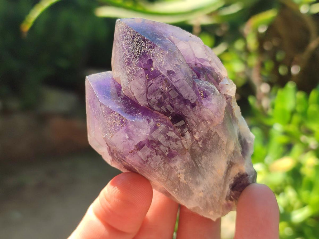 Natural Chevron Amethyst Clusters x 16 From Zambia - Toprock Gemstones and Minerals 