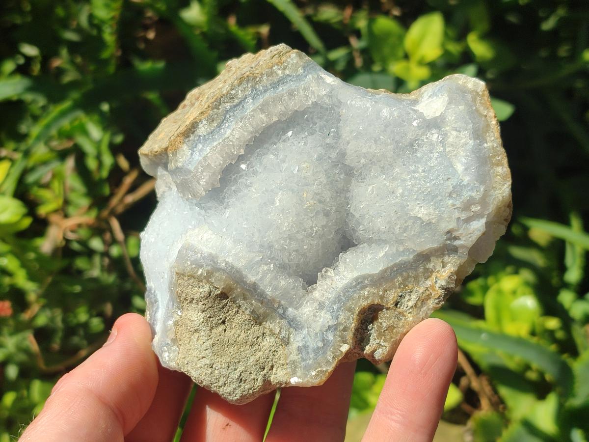 Natural Blue Lace Agate Specimens x 12 From Nsanje, Malawi - Toprock Gemstones and Minerals 
