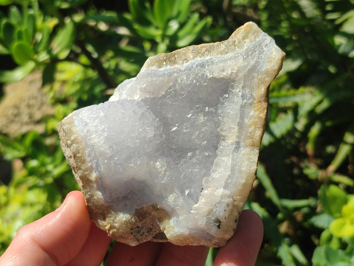 Natural Blue Lace Agate Specimens x 12 From Nsanje, Malawi - Toprock Gemstones and Minerals 