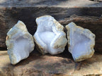 Natural Blue Lace Agate Specimens x 12 From Nsanje, Malawi - Toprock Gemstones and Minerals 