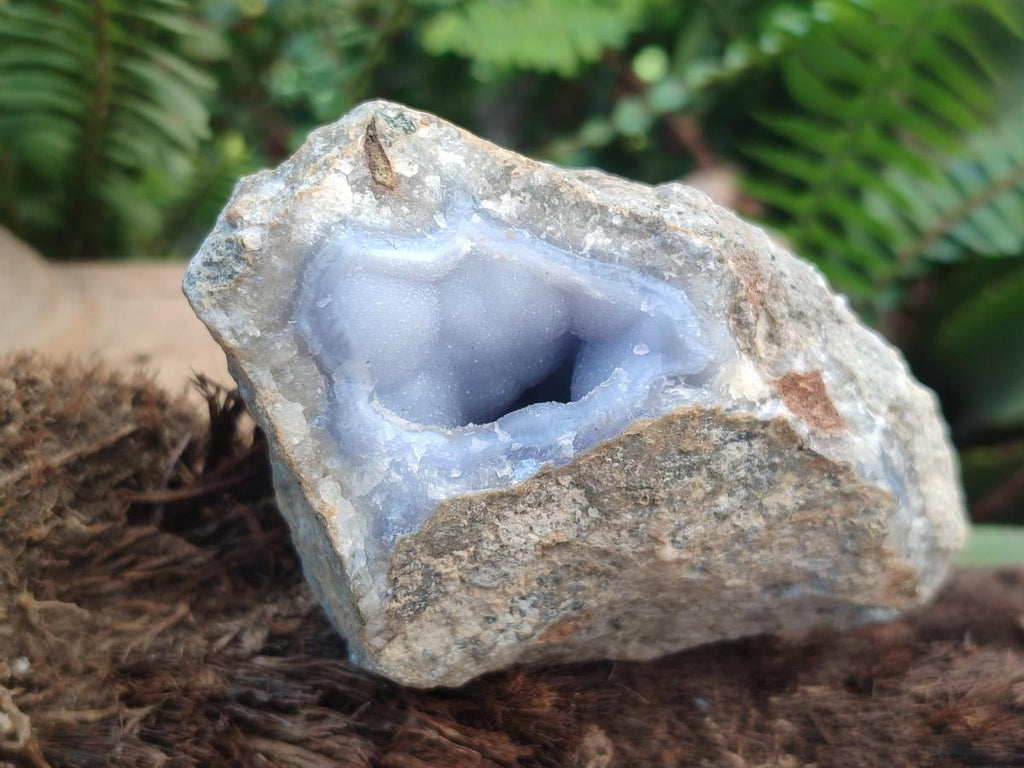 Natural Blue Lace Agate Specimens x 12 From Nsanje, Malawi - Toprock Gemstones and Minerals 