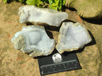 Natural Blue Lace Agate Specimens x 12 From Nsanje, Malawi - Toprock Gemstones and Minerals 