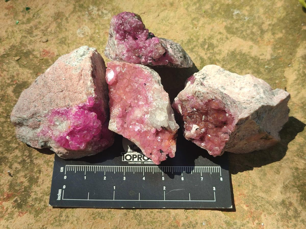 Natural Spherocobaltite Specimens x 12 From Mashamba West Mine, Congo - Toprock Gemstones and Minerals 