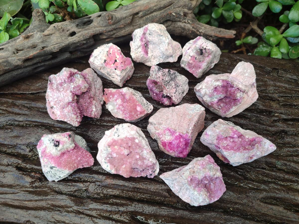 Natural Spherocobaltite Specimens x 12 From Mashamba West Mine, Congo - Toprock Gemstones and Minerals 