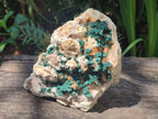 Natural Large Cabinet Size Ball Malachite Specimen with Quartz on White Dolomite Matrix x 1 From Mindingi Mine, Kambove, Congo - Toprock Gemstones and Minerals 