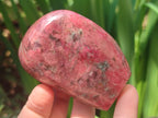 Polished Rhodonite Standing Display Pieces and Free Forms x 4 From Rhusinga, Zimbabwe - Toprock Gemstones and Minerals 