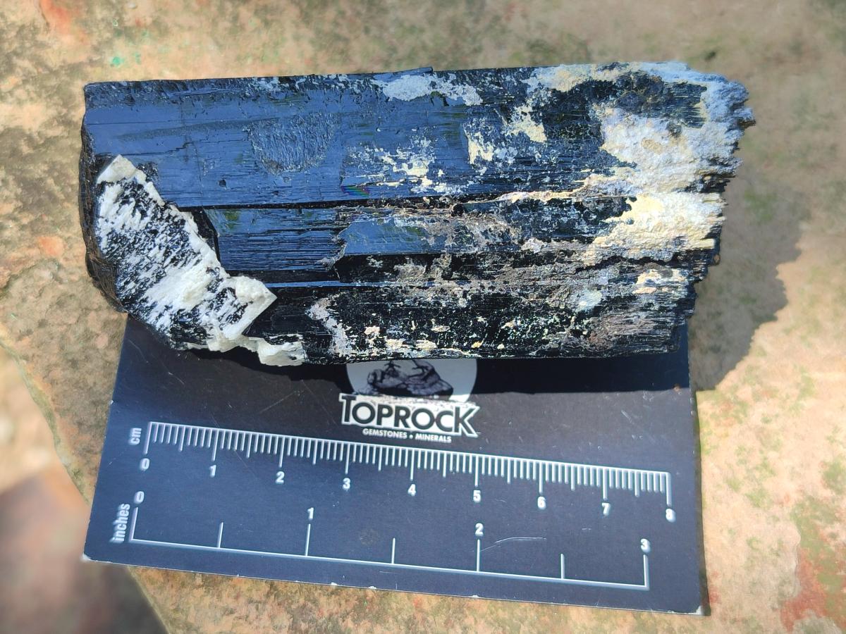 Natural Large Mix of Schorl Black Tourmaline Crystal Clusters x 6 From Erongo, Namibia - Toprock Gemstones and Minerals 