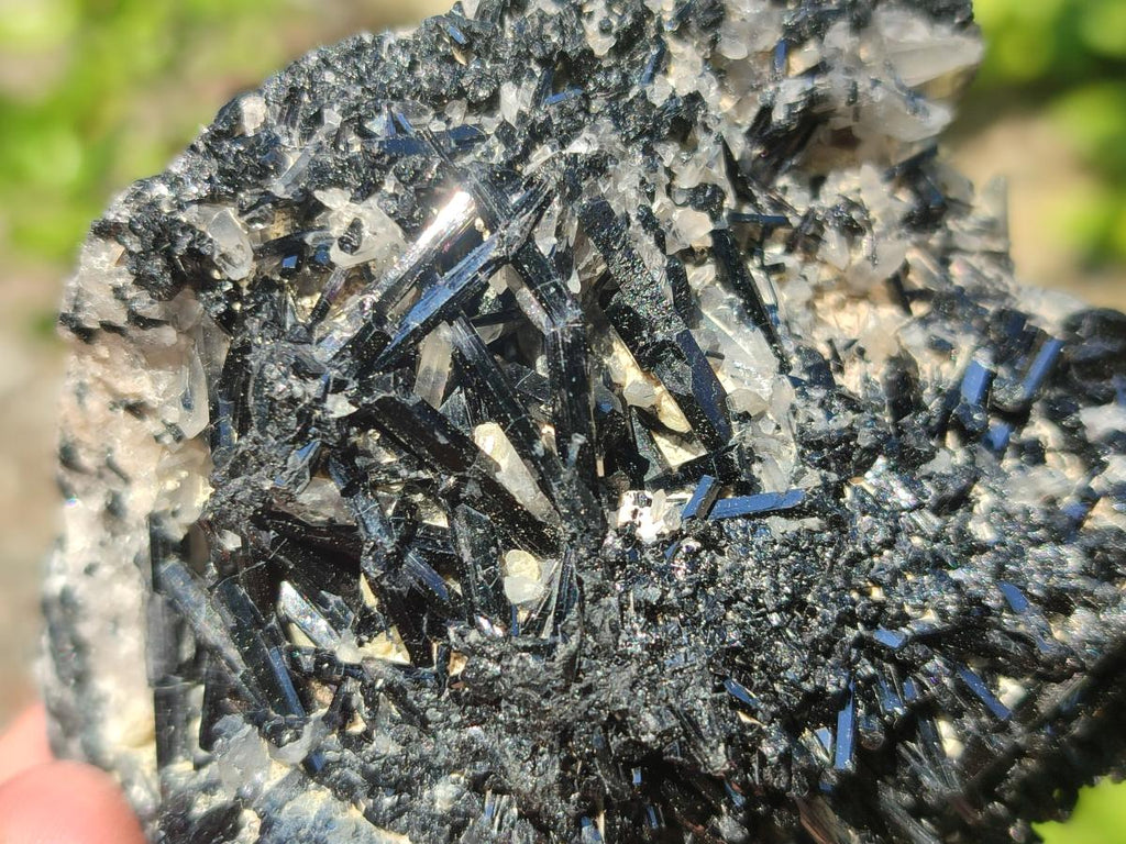 Natural Large Mix of Schorl Black Tourmaline Crystal Clusters x 6 From Erongo, Namibia - Toprock Gemstones and Minerals 