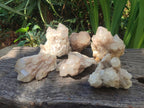 Natural Cascading White Phantom Clear Smokey Luena Quartz Clusters x 6 From Luena, Congo - Toprock Gemstones and Minerals 