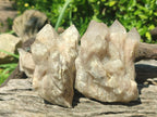 Natural Cascading White Phantom Clear Smokey Luena Quartz Clusters x 6 From Luena, Congo - Toprock Gemstones and Minerals 