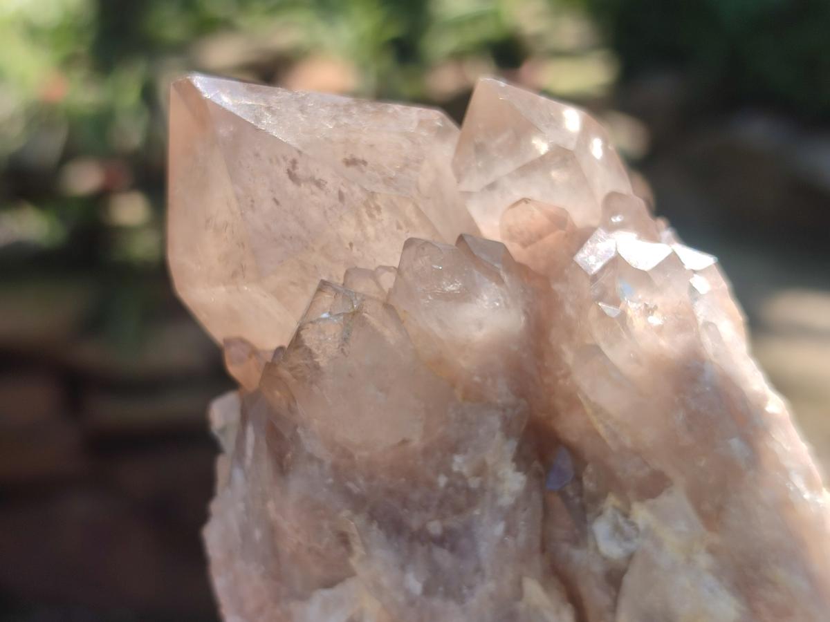 Natural Cascading White Phantom Clear Smokey Luena Quartz Clusters x 6 From Luena, Congo - Toprock Gemstones and Minerals 