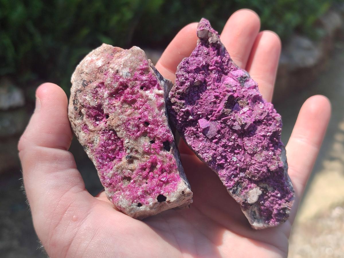 Natural Salrose Cobaltoan Dolomite Specimens x 6 From Kakanda, Congo - Toprock Gemstones and Minerals 