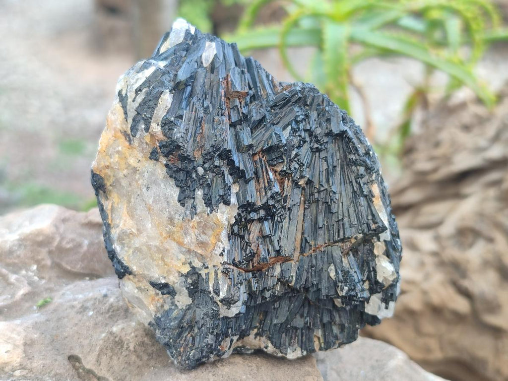 Natural Black Tourmaline Specimens in Quartz x 12 From Zimbabwe - Toprock Gemstones and Minerals 