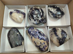 Polished Lepidolite Standing Display Pieces x 6 From Zimbabwe - Toprock Gemstones and Minerals 