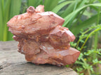 Natural Red Hematoid Quartz Crystals and Clusters x 6 From Karoi, Zimbabwe - Toprock Gemstones and Minerals 