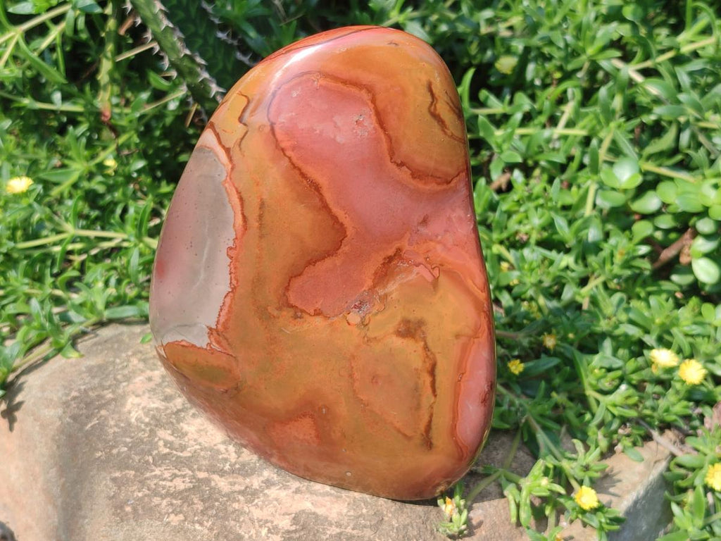 Polished Large Polychrome Jasper Standing Display Pieces x 2 From Androka, Madagascar - Toprock Gemstones and Minerals 