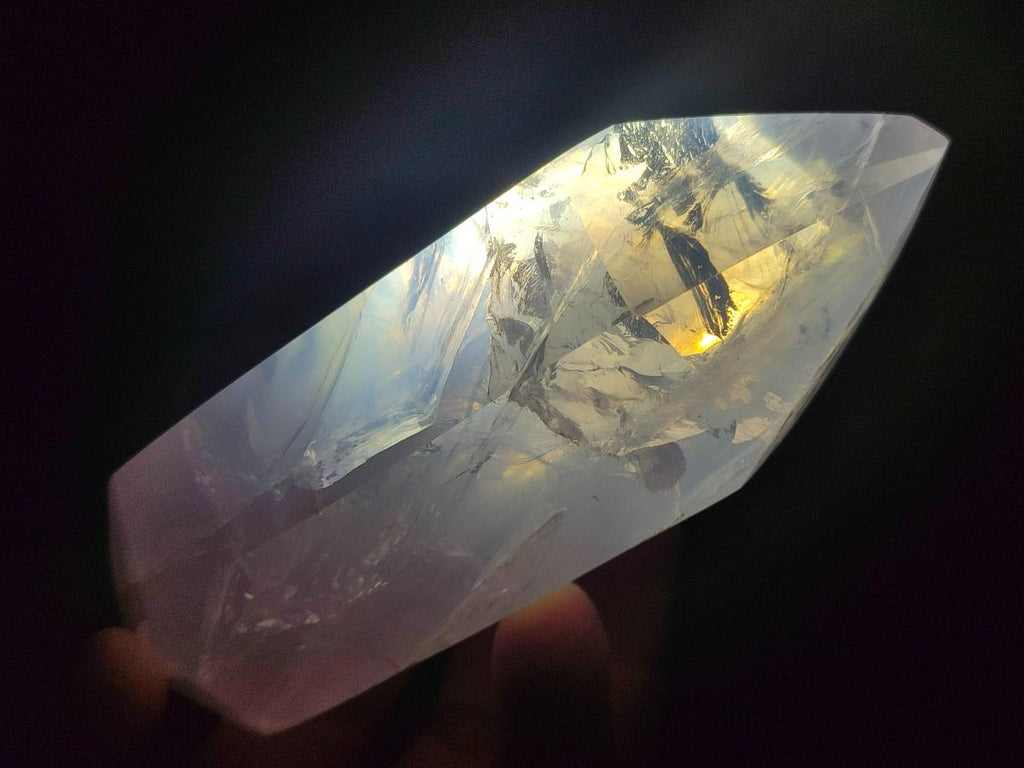 Polished Double Terminated Gemmy Rose Quartz Crystals x 3 From Madagascar - Toprock Gemstones and Minerals 