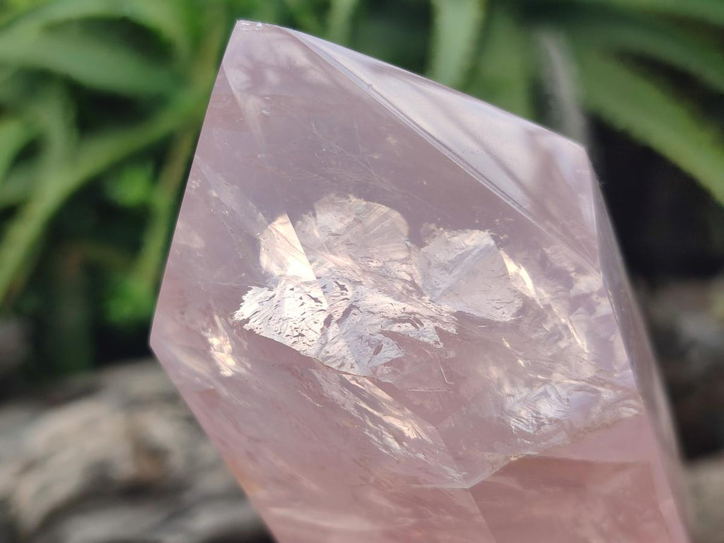 Polished Double Terminated Gemmy Rose Quartz Crystals x 3 From Madagascar - Toprock Gemstones and Minerals 