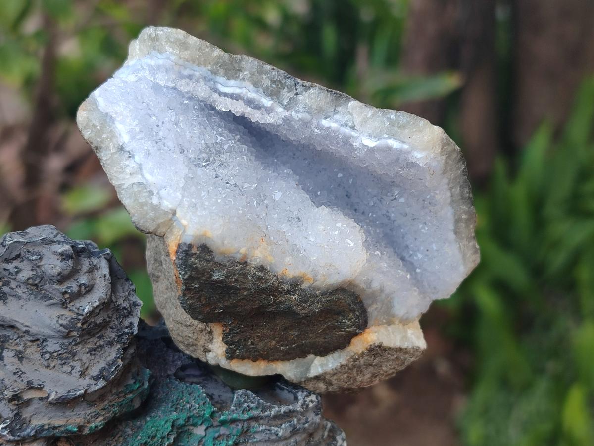 Natural Blue Lace Agate Specimens x 6 From Nsanje, Malawi - Toprock Gemstones and Minerals 